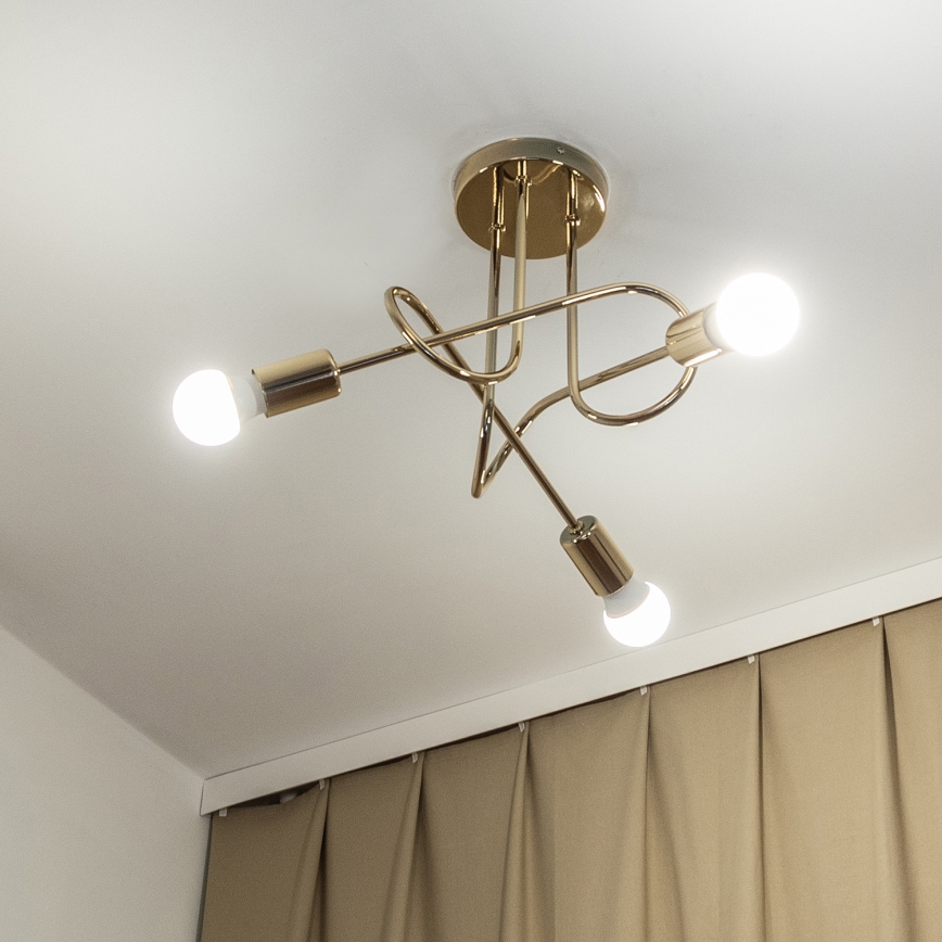 Pinnapealne lühter OXFORD 3xE27/15W/230V kuldne