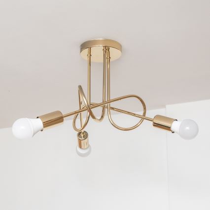 Pinnapealne lühter OXFORD 3xE27/15W/230V kuldne