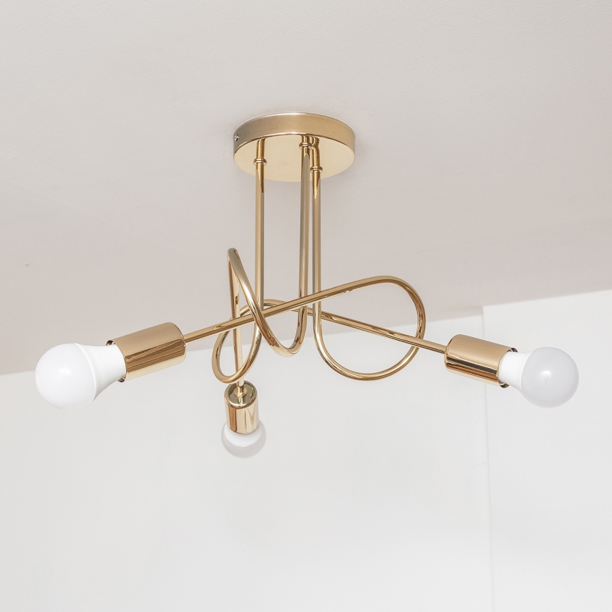 Pinnapealne lühter OXFORD 3xE27/15W/230V kuldne