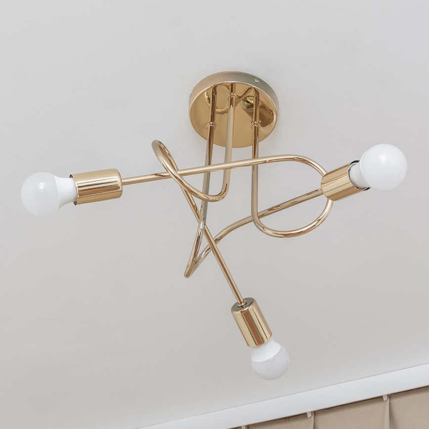 Pinnapealne lühter OXFORD 3xE27/15W/230V kuldne