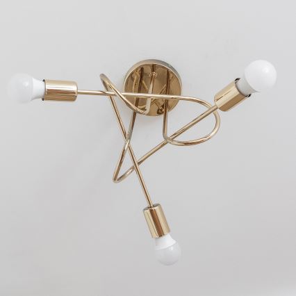 Pinnapealne lühter OXFORD 3xE27/15W/230V kuldne