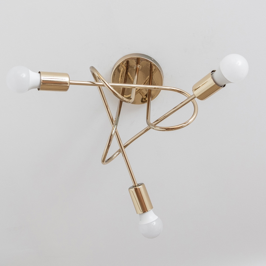 Pinnapealne lühter OXFORD 3xE27/15W/230V kuldne