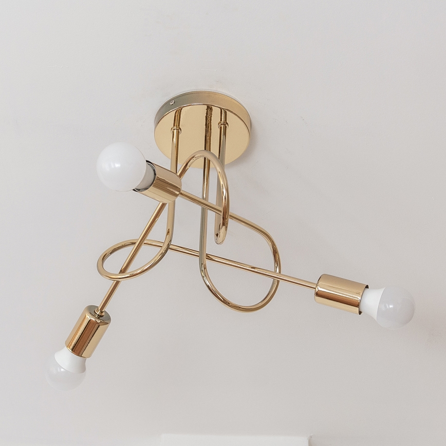 Pinnapealne lühter OXFORD 3xE27/15W/230V kuldne