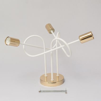 Pinnapealne lühter OXFORD 3xE27/15W/230V kuldne/valge