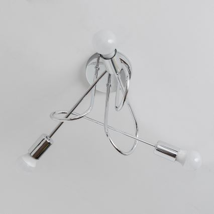 Pinnapealne lühter OXFORD 3xE27/15W/230V, läikiv kroom