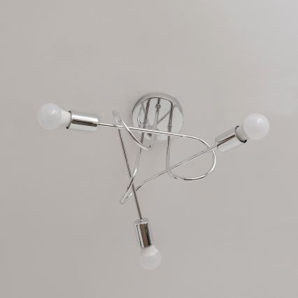 Pinnapealne lühter OXFORD 3xE27/15W/230V, läikiv kroom