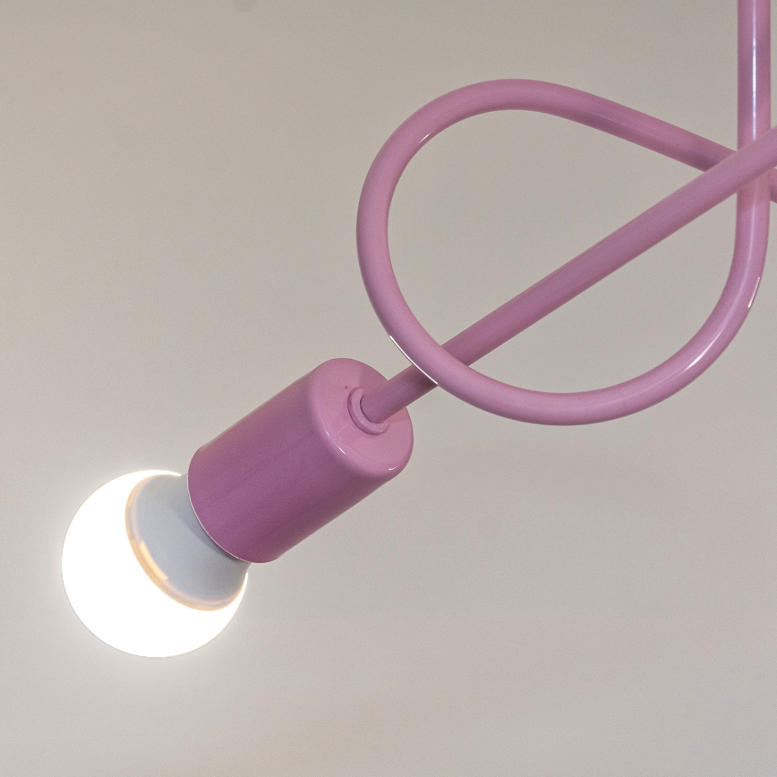 Pinnapealne lühter OXFORD 3xE27/15W/230V roosa