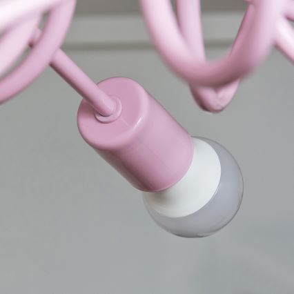 Pinnapealne lühter OXFORD 3xE27/15W/230V roosa