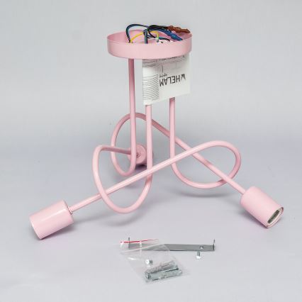 Pinnapealne lühter OXFORD 3xE27/15W/230V roosa