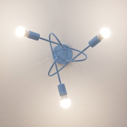 Pinnapealne lühter OXFORD 3xE27/15W/230V sinine