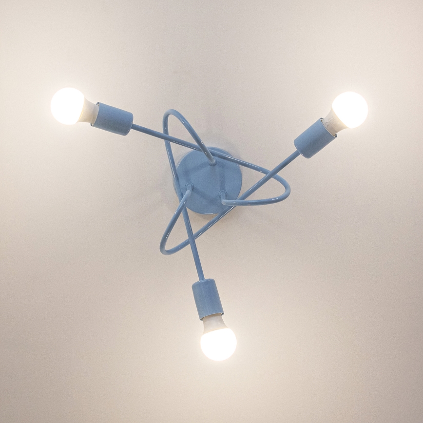 Pinnapealne lühter OXFORD 3xE27/15W/230V sinine