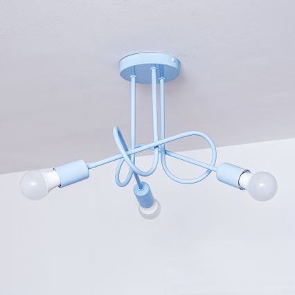 Pinnapealne lühter OXFORD 3xE27/15W/230V sinine