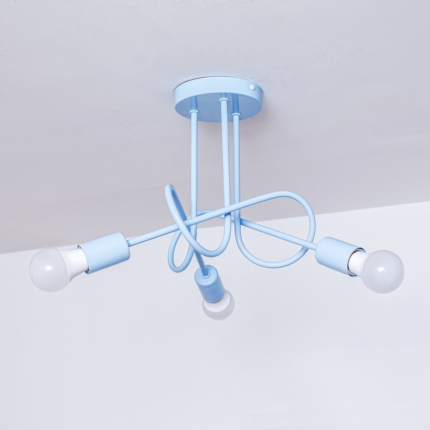 Pinnapealne lühter OXFORD 3xE27/15W/230V sinine