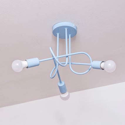 Pinnapealne lühter OXFORD 3xE27/15W/230V sinine