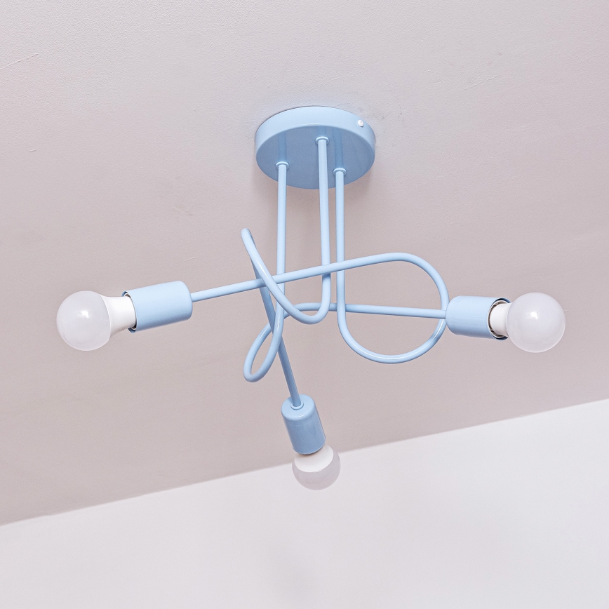 Pinnapealne lühter OXFORD 3xE27/15W/230V sinine