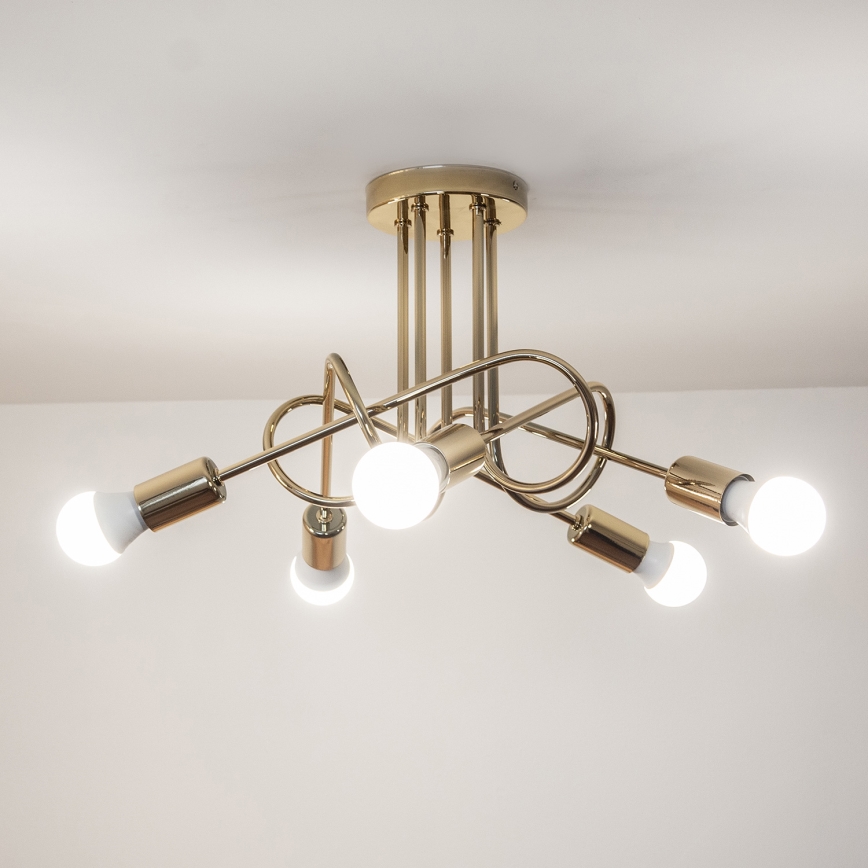 Pinnapealne lühter OXFORD 5xE27/15W/230V kuldne