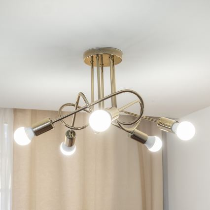 Pinnapealne lühter OXFORD 5xE27/15W/230V kuldne