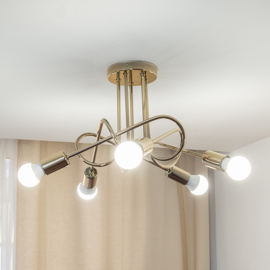 Pinnapealne lühter OXFORD 5xE27/15W/230V kuldne