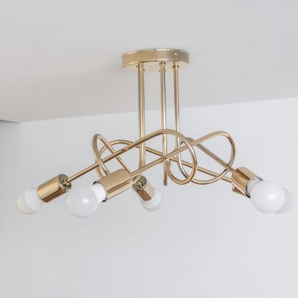 Pinnapealne lühter OXFORD 5xE27/15W/230V kuldne