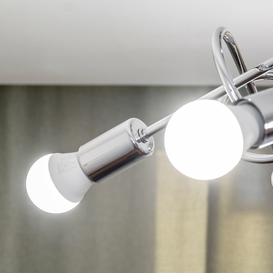 Pinnapealne lühter OXFORD 5xE27/15W/230V läikiv kroom