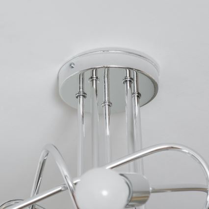 Pinnapealne lühter OXFORD 5xE27/15W/230V läikiv kroom