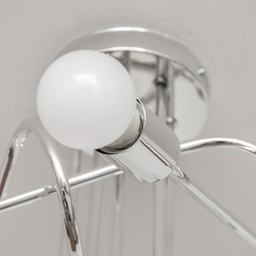 Pinnapealne lühter OXFORD 5xE27/15W/230V läikiv kroom