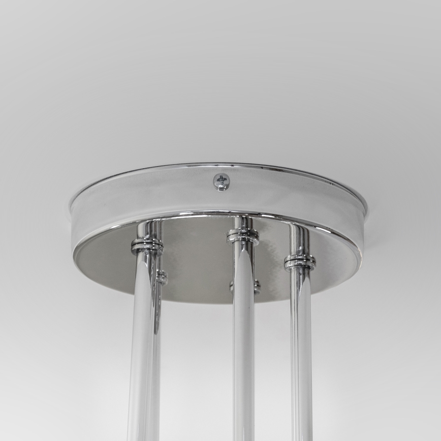 Pinnapealne lühter OXFORD 5xE27/15W/230V läikiv kroom