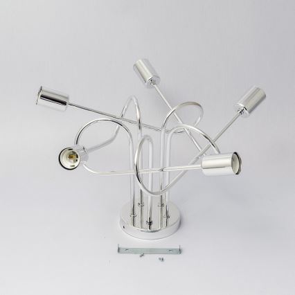 Pinnapealne lühter OXFORD 5xE27/15W/230V läikiv kroom