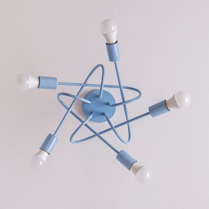 Pinnapealne lühter OXFORD 5xE27/15W/230V, sinine