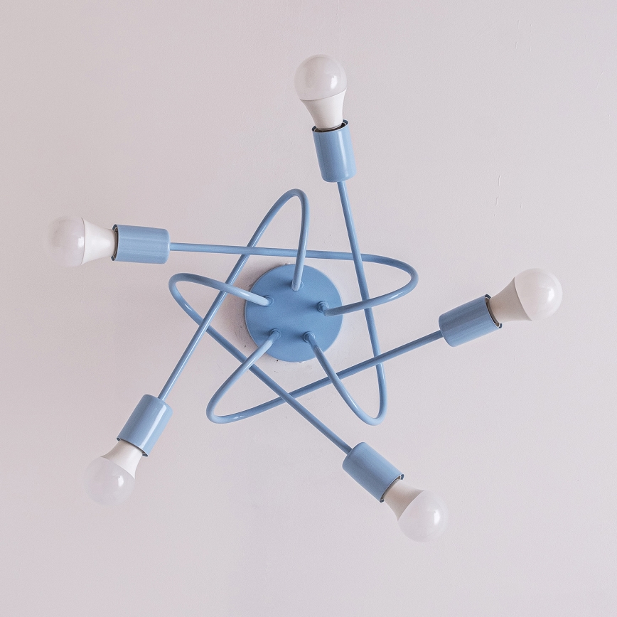 Pinnapealne lühter OXFORD 5xE27/15W/230V, sinine