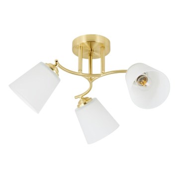Pinnapealne lühter PAFOS 3xE27/15W/230V kuldne