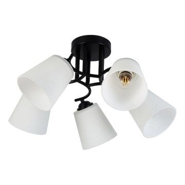 Pinnapealne lühter PAFOS 5xE27/15W/230V must