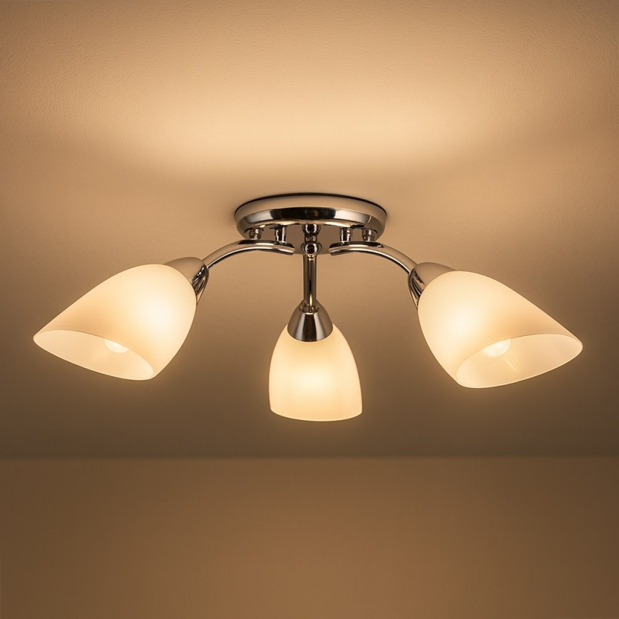 Pinnapealne lühter PORTOS 3xE14/10W/230V läikiv kroom