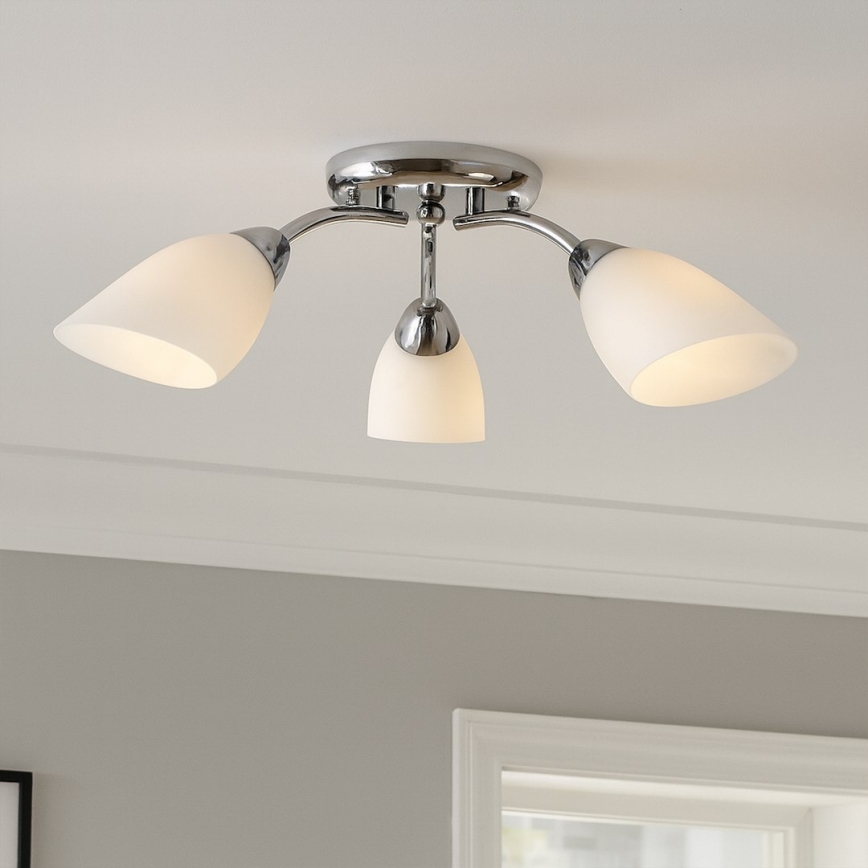 Pinnapealne lühter PORTOS 3xE14/10W/230V läikiv kroom