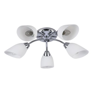 Pinnapealne lühter PORTOS 5xE14/10W/230V, läikiv kroom