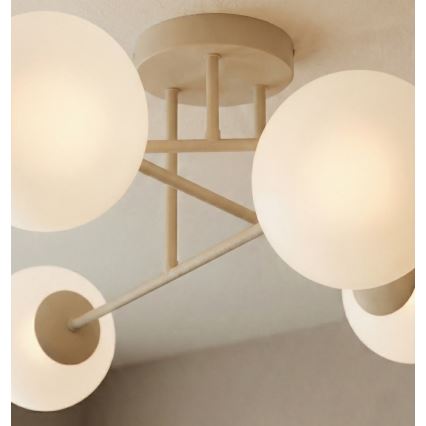 Pinnapealne lühter ROMA 6xE14/10W/230V beež
