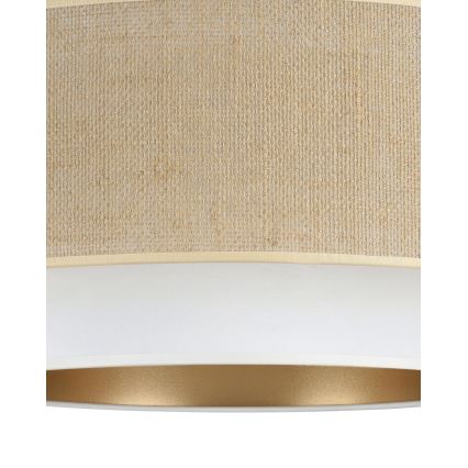 Pinnapealne lühter SARTA 1xE27/60W/230V Ø 45 cm valge/juut