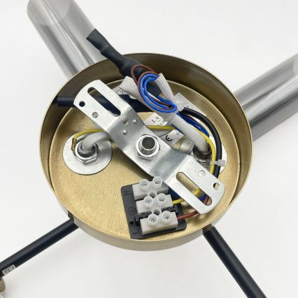 Pinnapealne lühter TESSA 4xG9/5W/230V messing/suitsune must