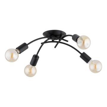 Pinnapealne lühter TORIZO 4xE27/15W/230V must