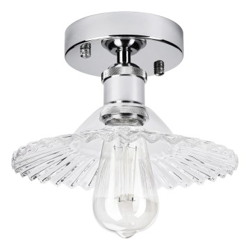 Pinnapealne lühter TRISH 1xE27/15W/230V läikiv kroom/selge