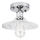 Pinnapealne lühter TRISH 1xE27/15W/230V läikiv kroom/selge
