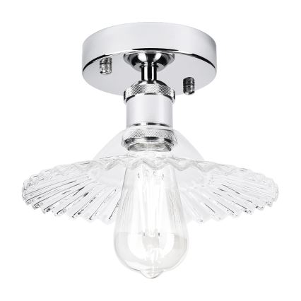 Pinnapealne lühter TRISH 1xE27/15W/230V läikiv kroom/selge