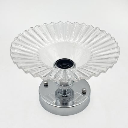 Pinnapealne lühter TRISH 1xE27/15W/230V läikiv kroom/selge