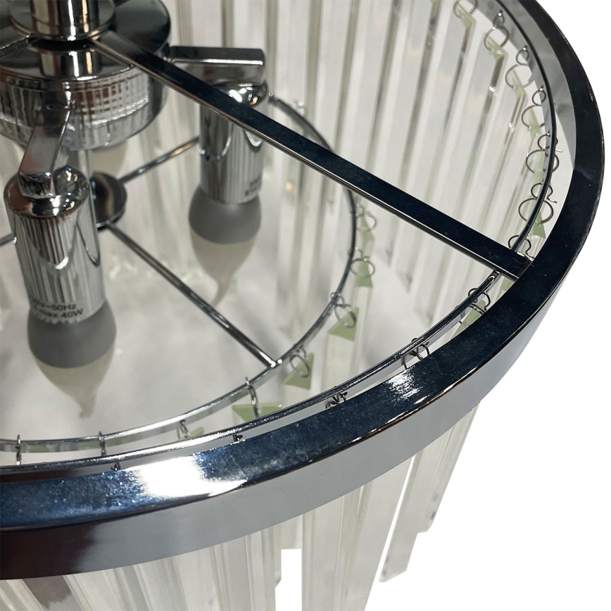 Pinnapealne lühter VETRO 4xE14/40W/230V läikiv kroom