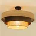 Pinnapealne lühter WENTA 1xE27/60W/230V läbimõõt 50 cm juut/pruun