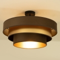 Pinnapealne lühter WENTA 1xE27/60W/230V, läbimõõt 50 cm, pruun/kuldne