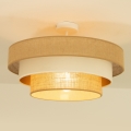 Pinnapealne lühter WENTA 1xE27/60W/230V, Ø 50 cm, juut/beež