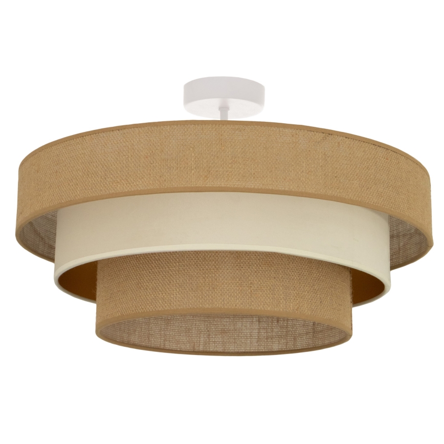 Pinnapealne lühter WENTA 1xE27/60W/230V, Ø 50 cm, juut/beež