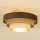 Pinnapealne lühter WENTA 1xE27/60W/230V Ø 50 cm pruun/juut/beež
