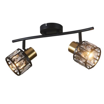 Pinnapealne lühter ZAHARA 2xE27/10W/230V must